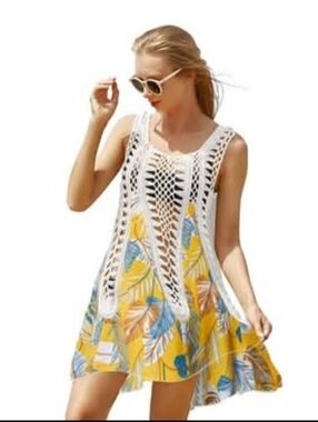 NEW Women's Crochet Beach Cover Ups Summer Swimsuit Bikini Bathing Suit Coverups